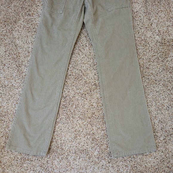 NWT WOMENS GAP LONG & LEAN CORDUROY BEIGE  PANTS SIZE 1 INSEAM 31.5" WAISTS 15" - Picture 2 of 9